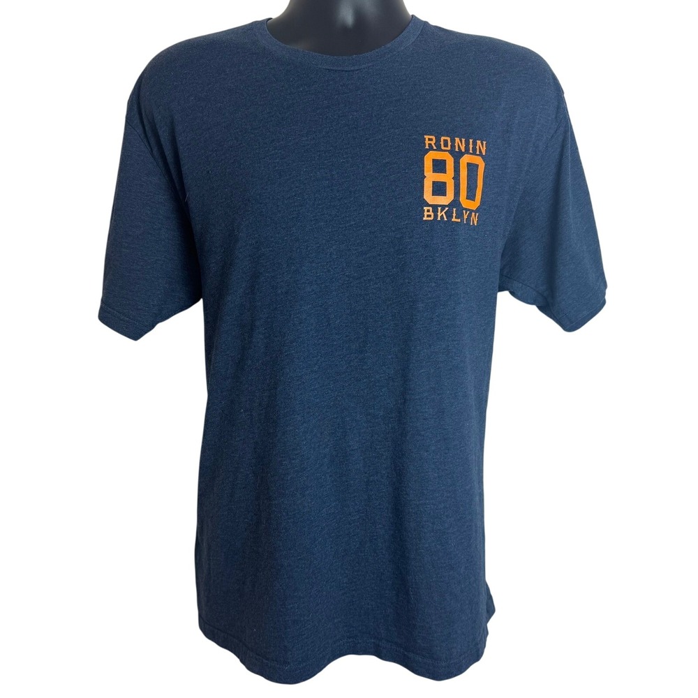 Ronin‎ Division Brooklyn 80 T Shirt Mens Navy Blue Graphic Tee Streetwear BKLYN